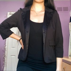 Candie’s Collared Black Knit Blazer